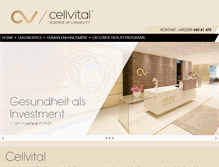 Tablet Screenshot of cellvital.com